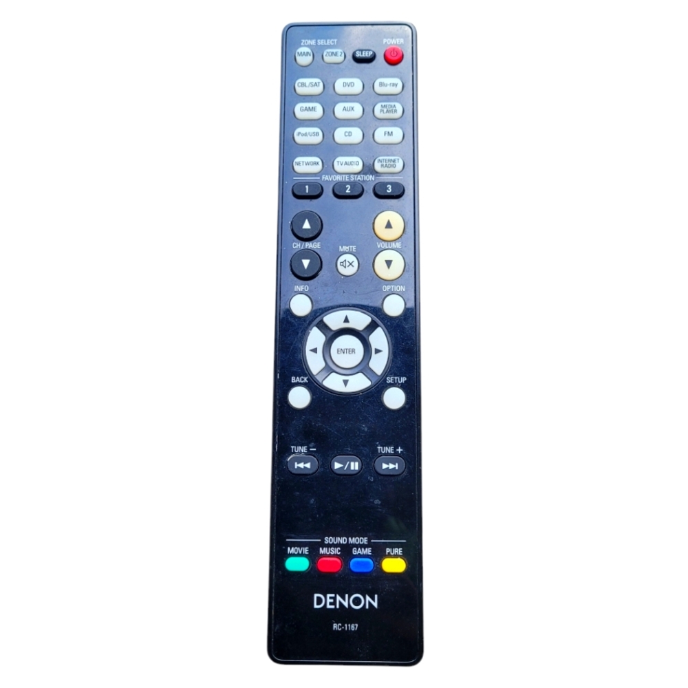 Denon Genuine Remote Control  RC-1167   Tested  OEM Original
